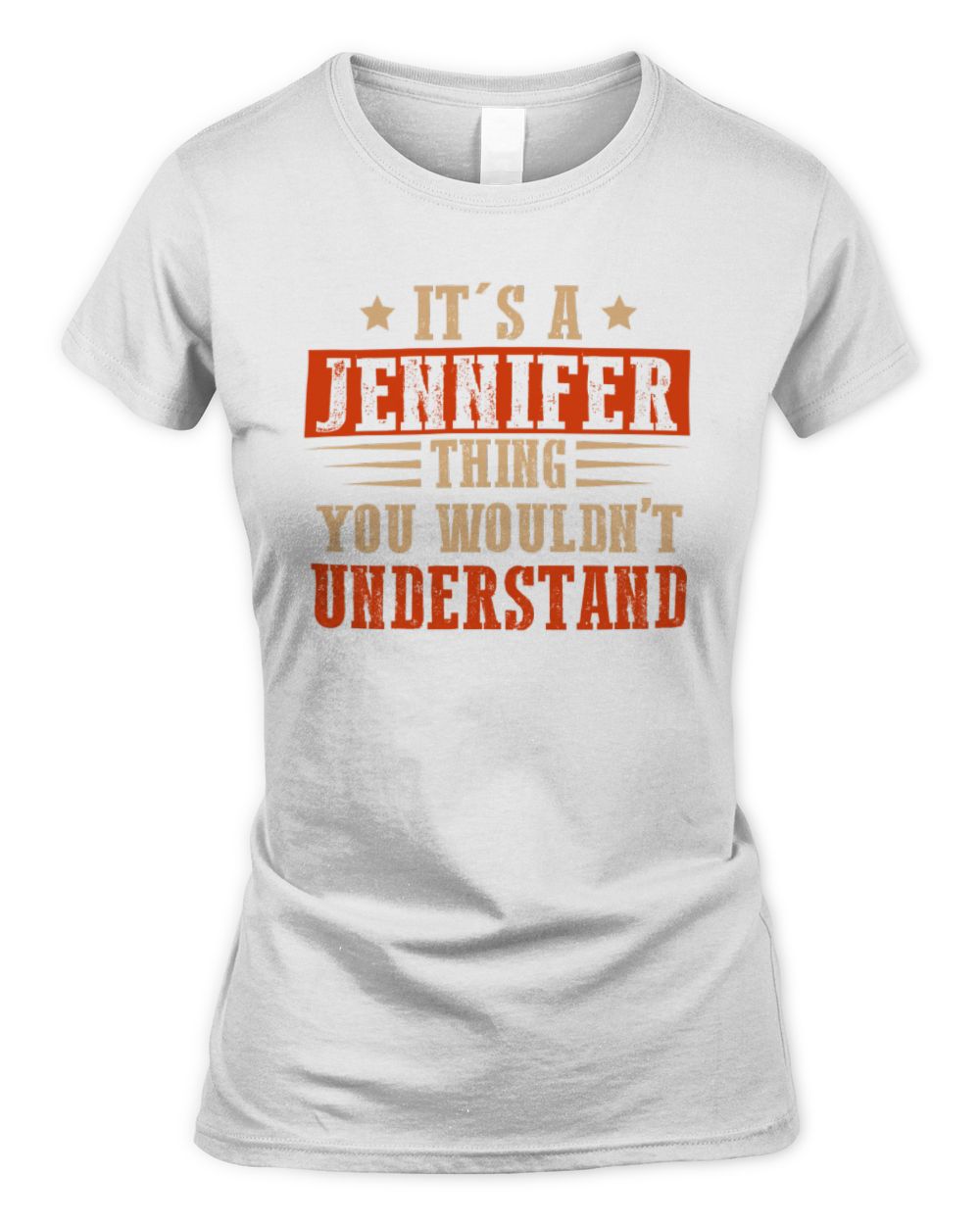 It's a Name Thing Personalized Funny Shirt JENNIFER M1-51 / Women's Standard T-Shirt / white