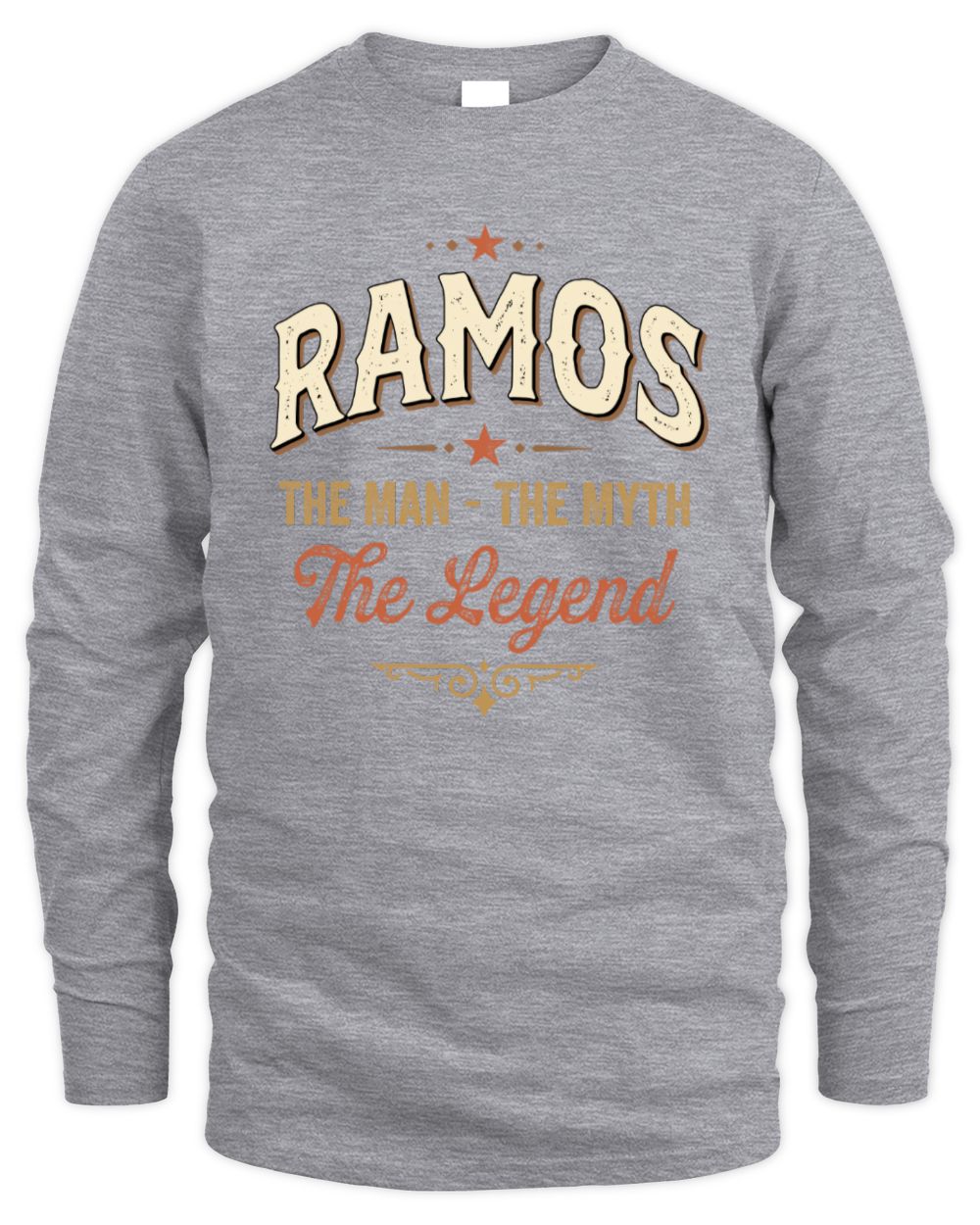 I'm Name I'm Not Rude I Just Have The Balls Funny T-Shirt RAMOS M1-77 / Men's Long Sleeved T-Shirt / sport grey