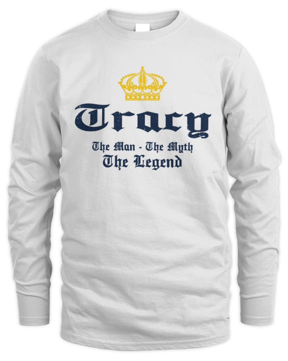 The Man The Myth The Legend Corona Beer T-Shirt TRACY M1-S83 / Men's Long Sleeved T-Shirt / white