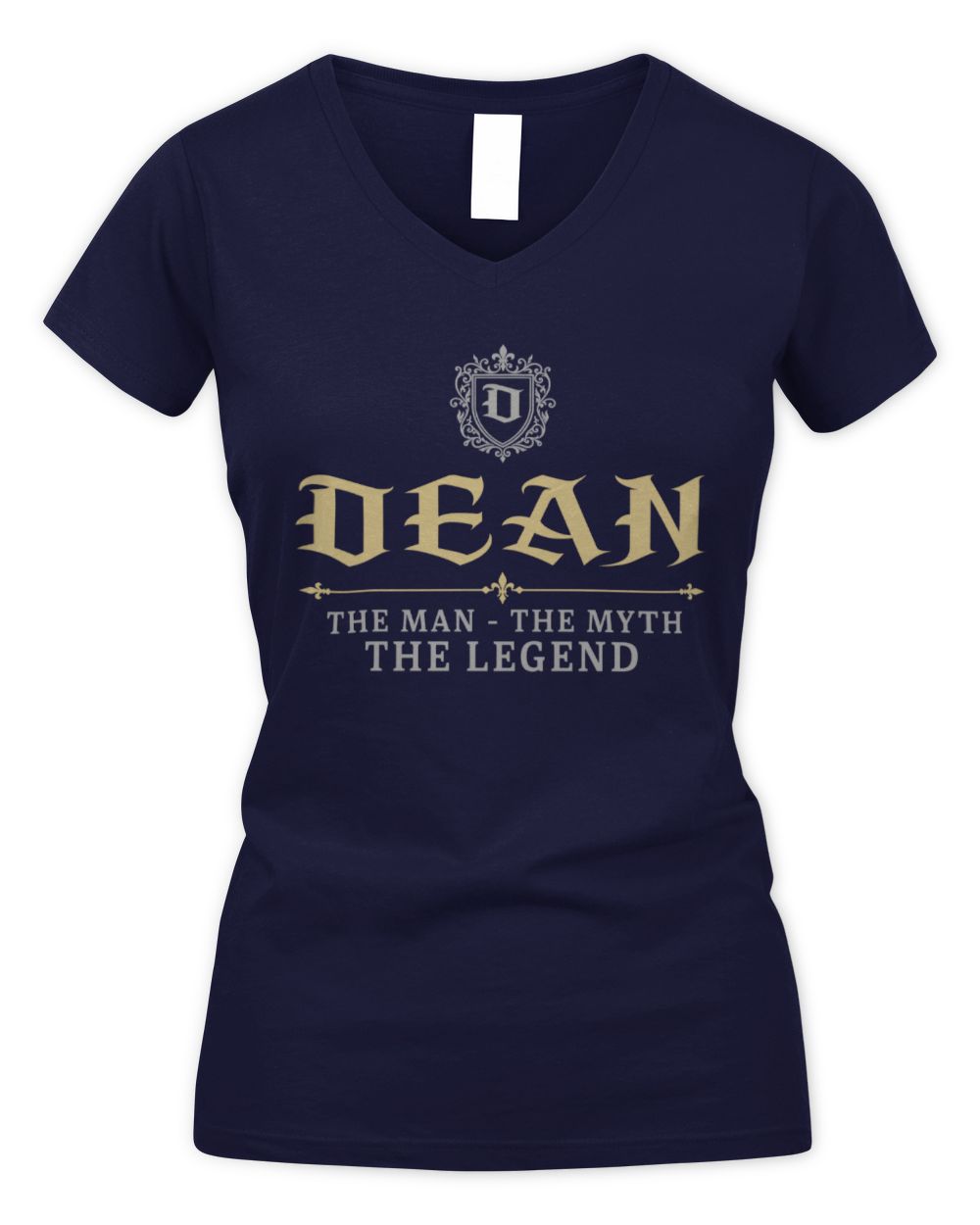The Man The Myth The Legend Western Shirt DEAN M1-78 / Women's V-Neck T-Shirt / navy