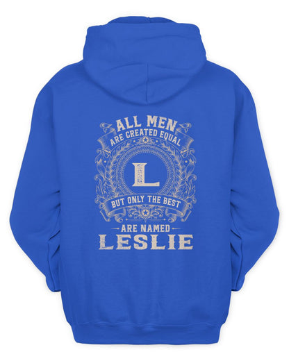 All Men Are Created Equal Cool Logo Shirt LESLIE M1-60 / Unisex Hoodie / royal