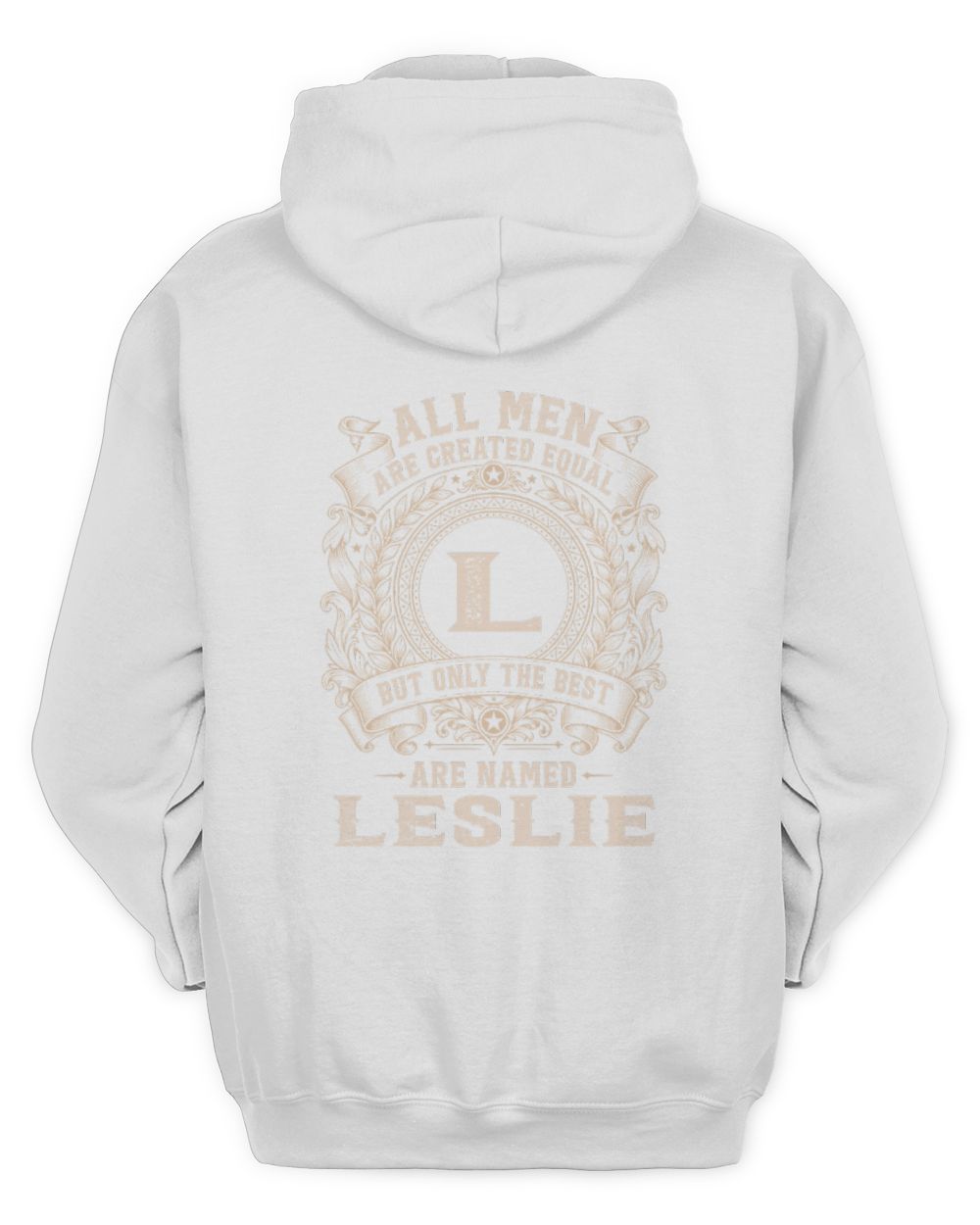 All Men Are Created Equal Cool Logo Shirt LESLIE M1-60 / Unisex Hoodie / white