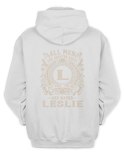 All Men Are Created Equal Cool Logo Shirt LESLIE M1-60 / Unisex Hoodie / white