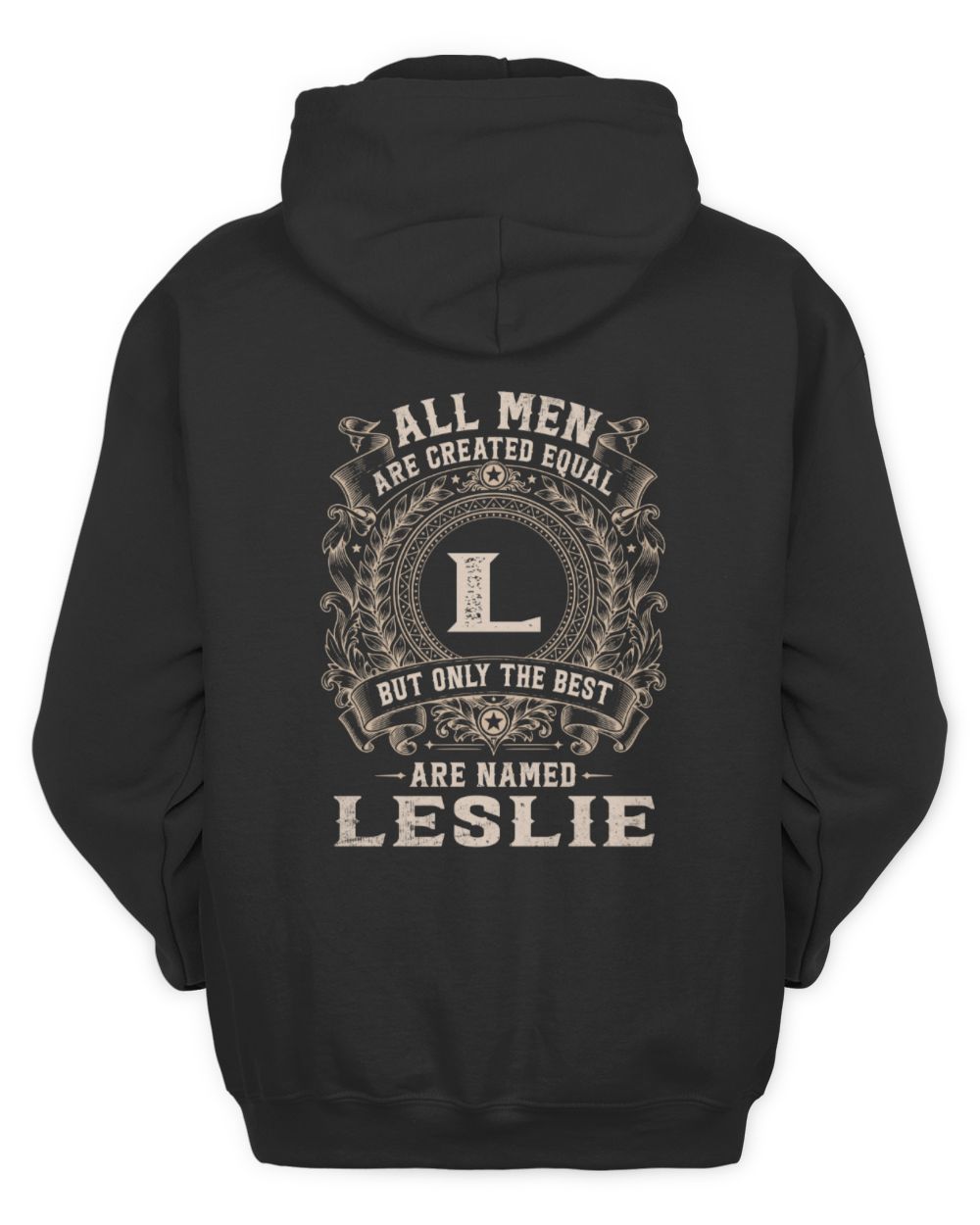 All Men Are Created Equal Cool Logo Shirt LESLIE M1-60 / Unisex Hoodie / black