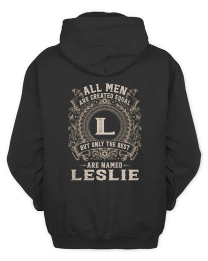 All Men Are Created Equal Cool Logo Shirt LESLIE M1-60 / Unisex Hoodie / black
