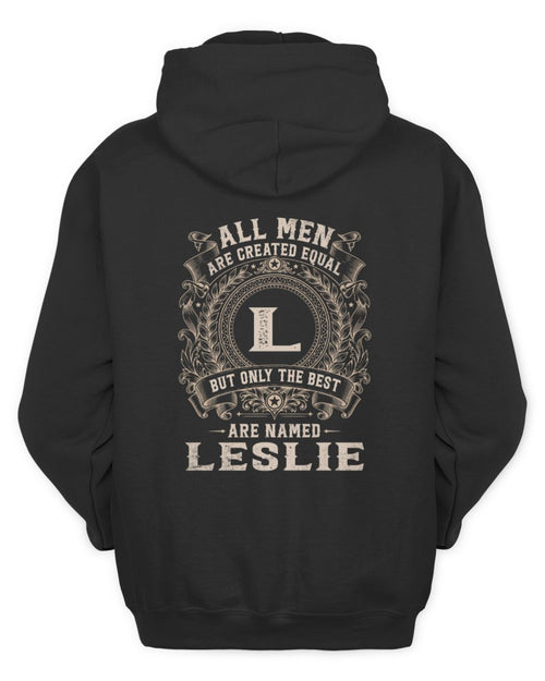 All Men Are Created Equal Cool Logo Shirt LESLIE M1-60 / Unisex Hoodie / black