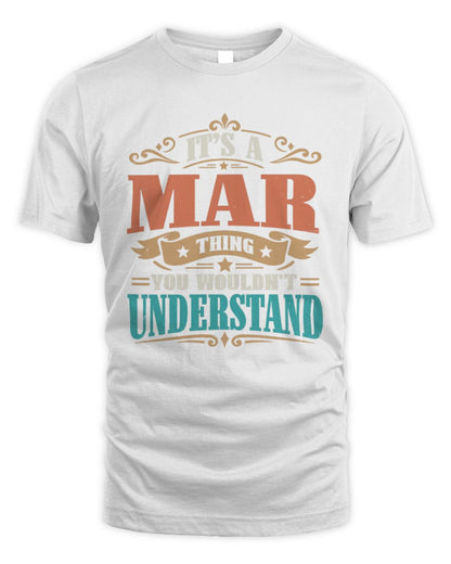 It’s a Name Thing Personalized Retro T-Shirt MAR M1-47 / Unisex Standard T-Shirt / white