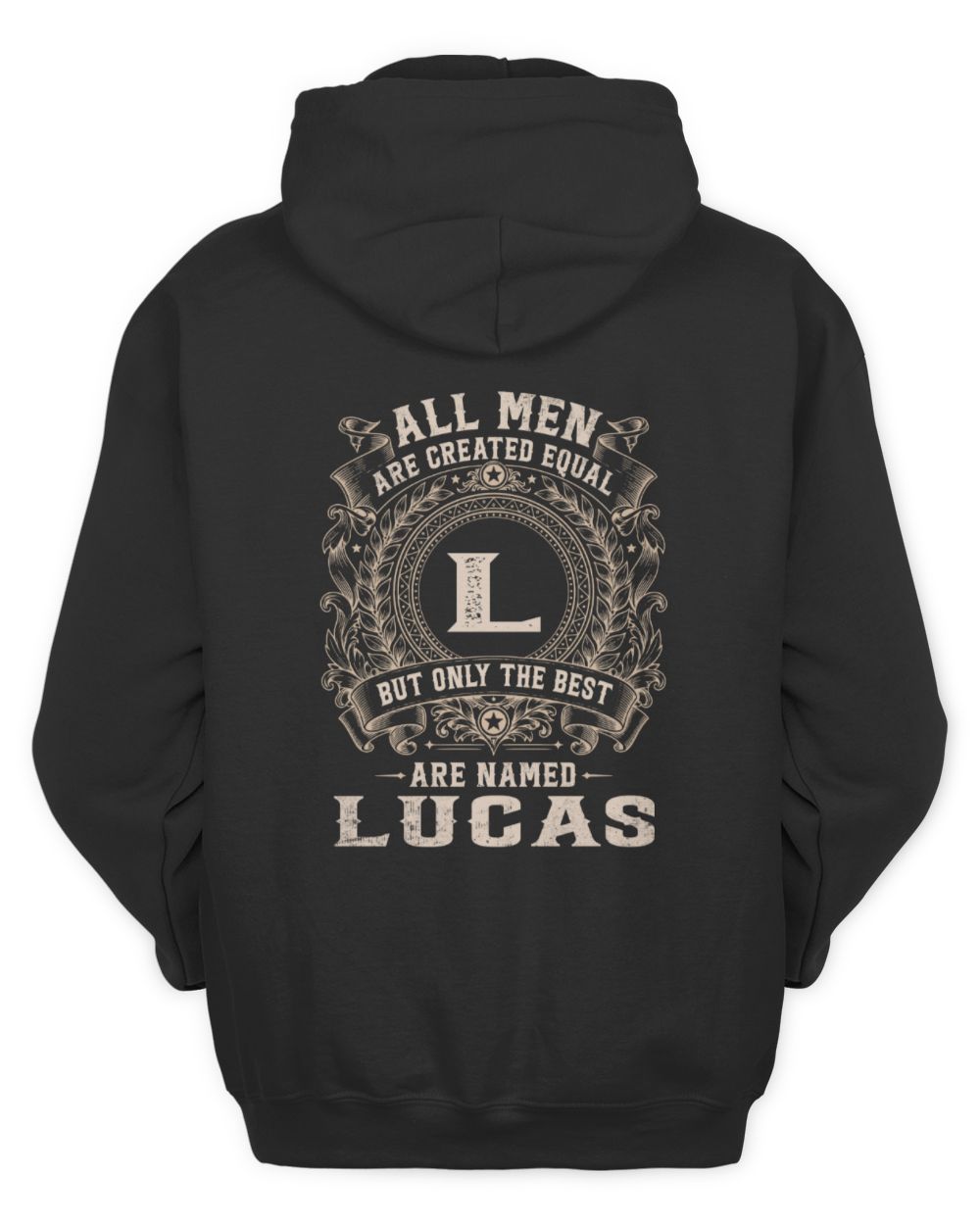 All Men Are Created Equal Cool Logo Shirt LUCAS M1-60 / Unisex Hoodie / black
