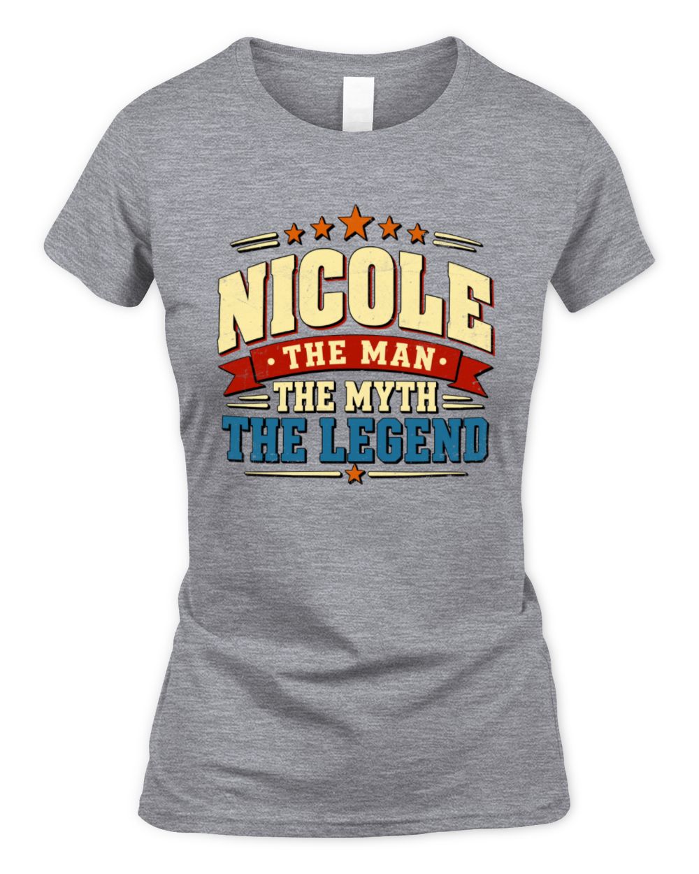 The Man The Myth The Legend Ribbon Vintage T-Shirt NICOLE M1-56 / Women's Standard T-Shirt / sport grey