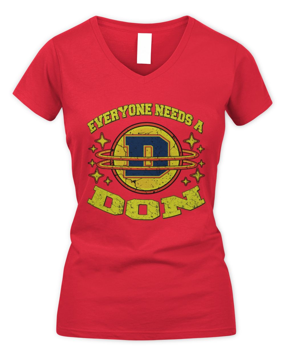 Everyone Needs a Your Name Shirt DON M1-76 / Women's V-Neck T-Shirt / red