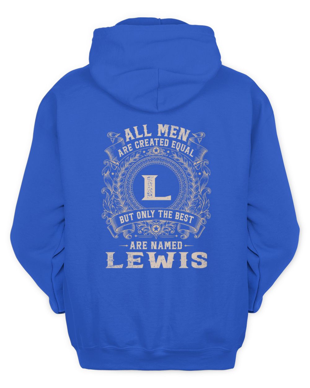All Men Are Created Equal Cool Logo Shirt LEWIS M1-60 / Unisex Hoodie / royal