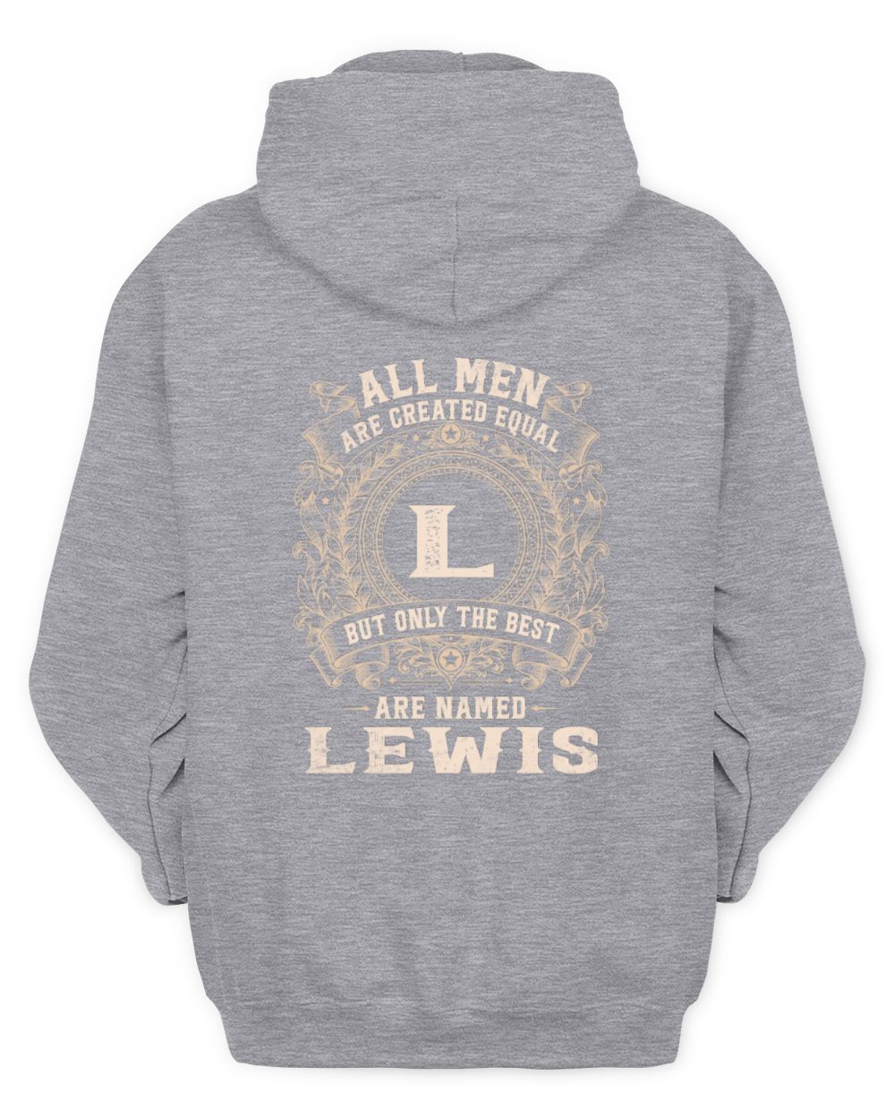 All Men Are Created Equal Cool Logo Shirt LEWIS M1-60 / Unisex Hoodie / sport grey