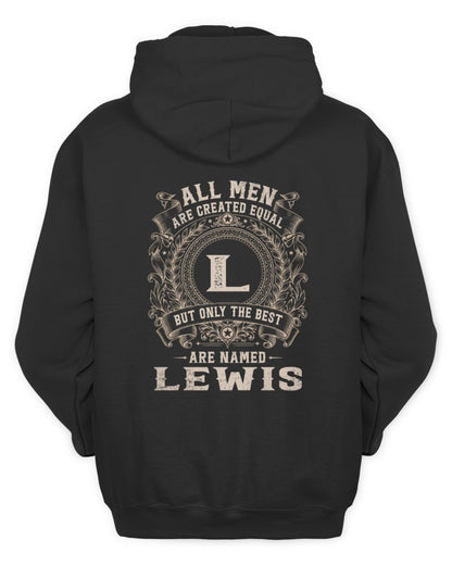 All Men Are Created Equal Cool Logo Shirt LEWIS M1-60 / Unisex Hoodie / black