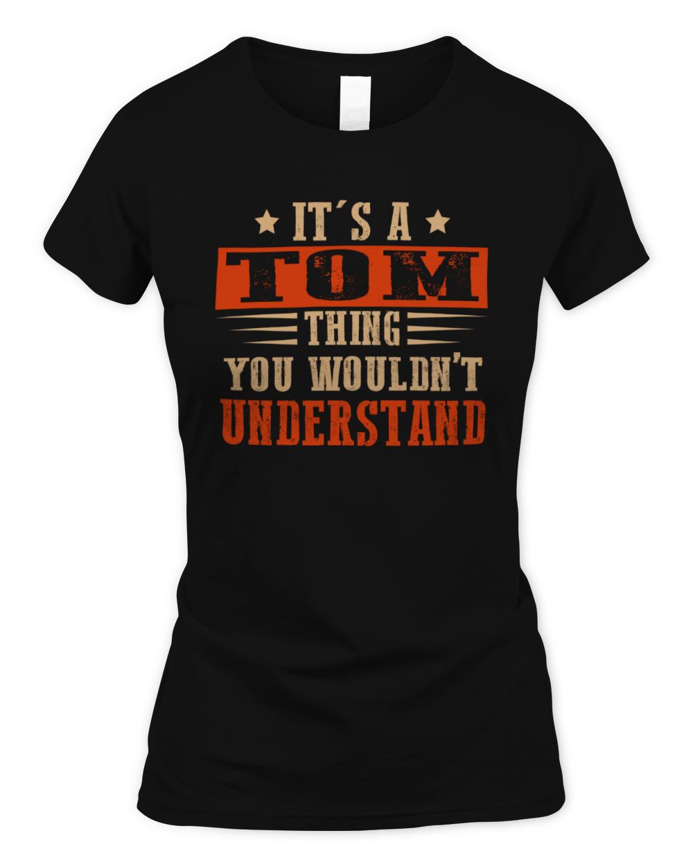 It's a Name Thing Personalized Funny Shirt TOM M1-51 / Women's Standard T-Shirt / black
