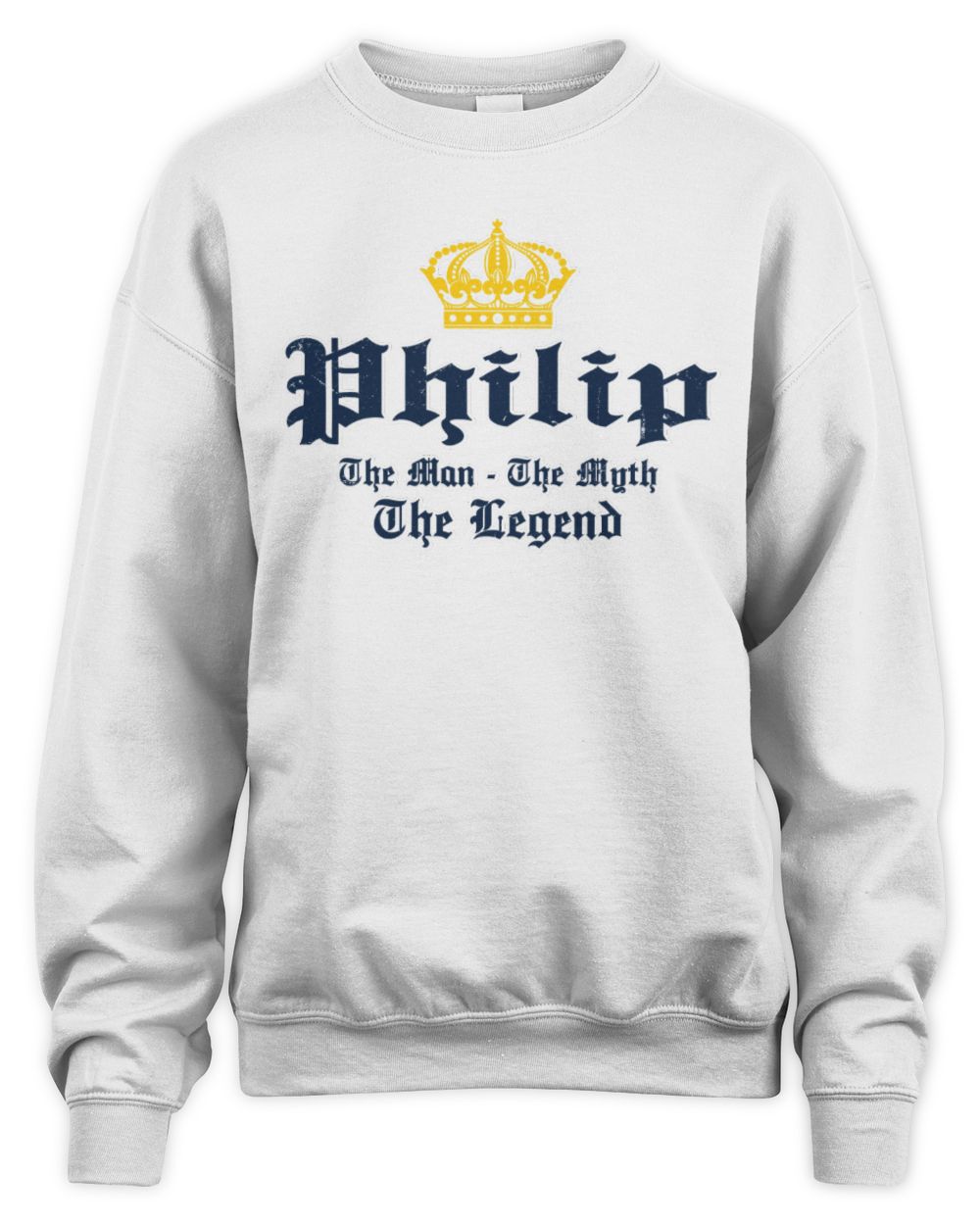 The Man The Myth The Legend Corona Beer T-Shirt PHILIP M1-S83 / Unisex Sweatshirt / white