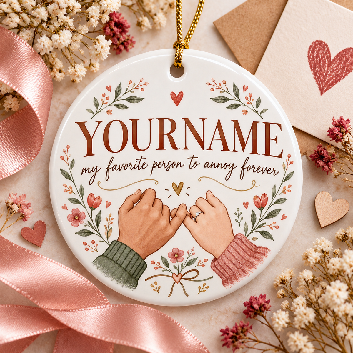 My Favorite Person To Annoy Forever - Personalized Ceramic Ornament