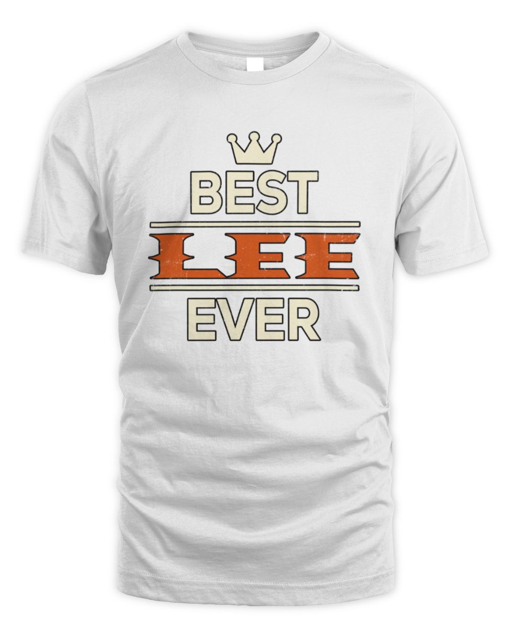 Best Your Name With Crown Shirt LEE M1-59 / Unisex Standard T-Shirt / white