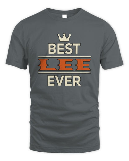 Best Your Name With Crown Shirt LEE M1-59 / Unisex Standard T-Shirt / charcoal