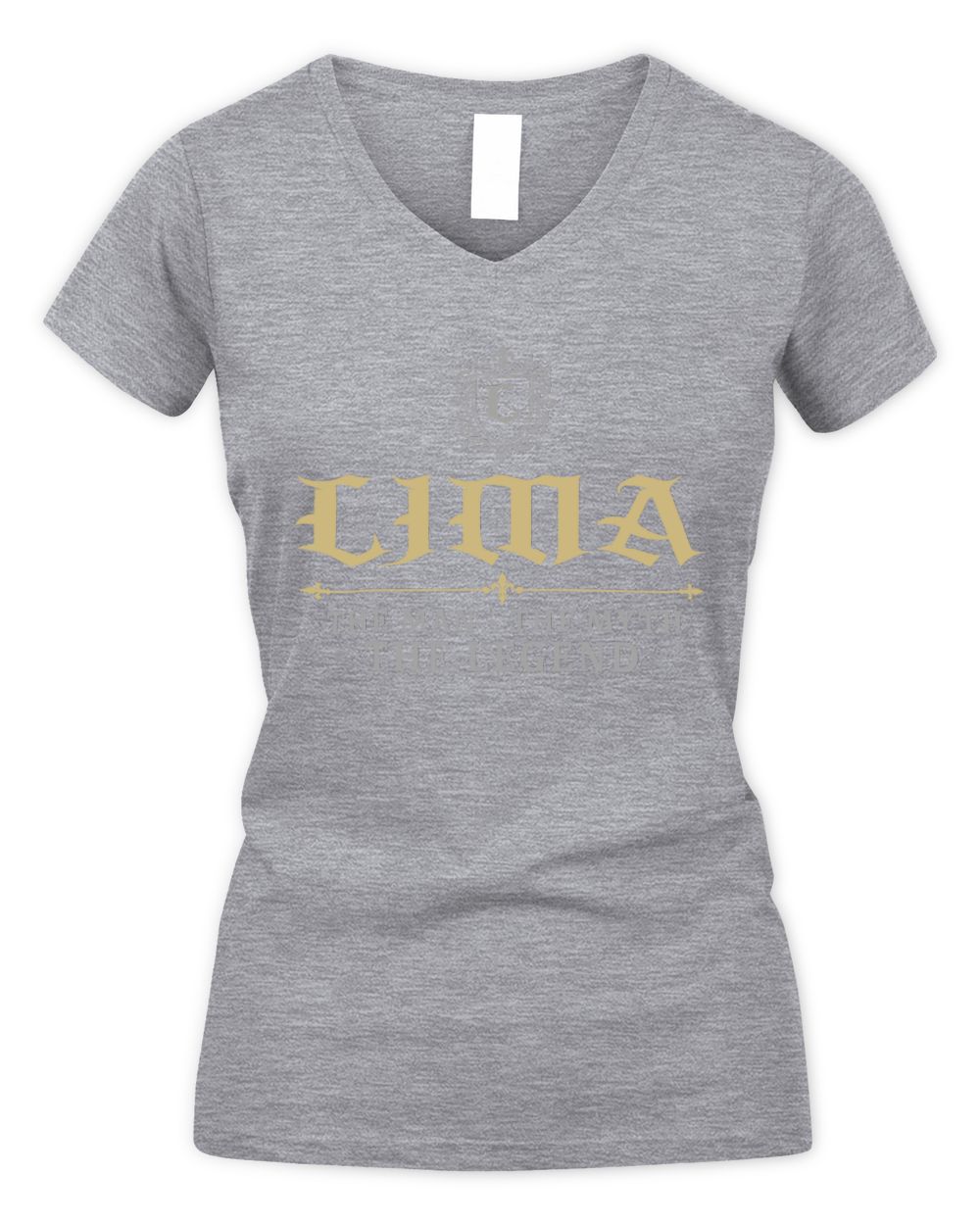 The Man The Myth The Legend Western Shirt LIMA M1-78 / Women's V-Neck T-Shirt / sport grey