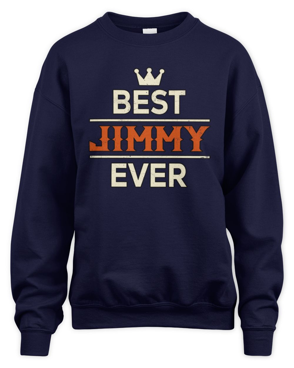 Best Your Name With Crown Shirt JIMMY M1-59 / Unisex Sweatshirt / navy