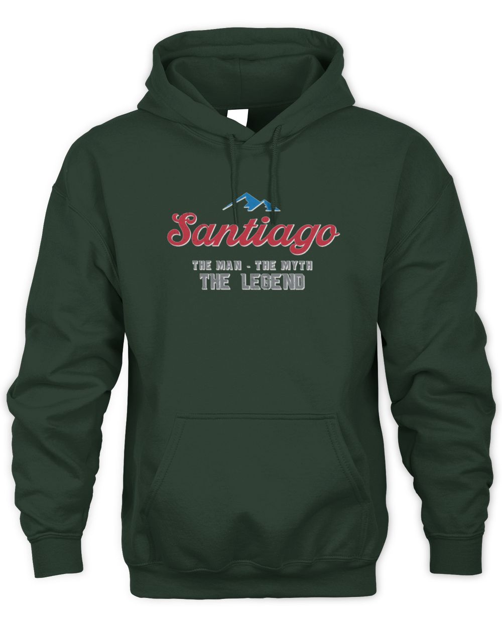 The Man The Myth The Legend Coors Light Beer T-Shirt SANTIAGO M1-S84 / Unisex Hoodie / forest green