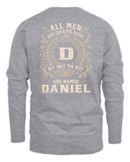 All Men Are Created Equal Cool Logo Shirt DANIEL M1-60 / Men's Long Sleeved T-Shirt / sport grey