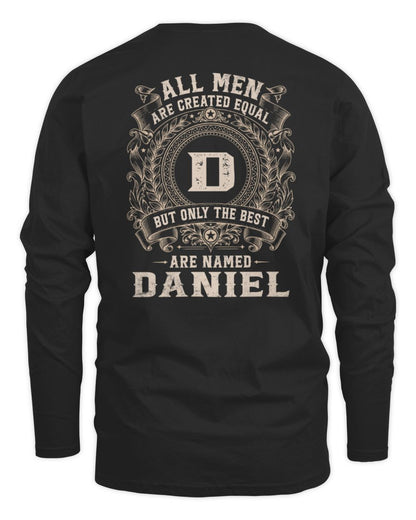 All Men Are Created Equal Cool Logo Shirt DANIEL M1-60 / Men's Long Sleeved T-Shirt / black