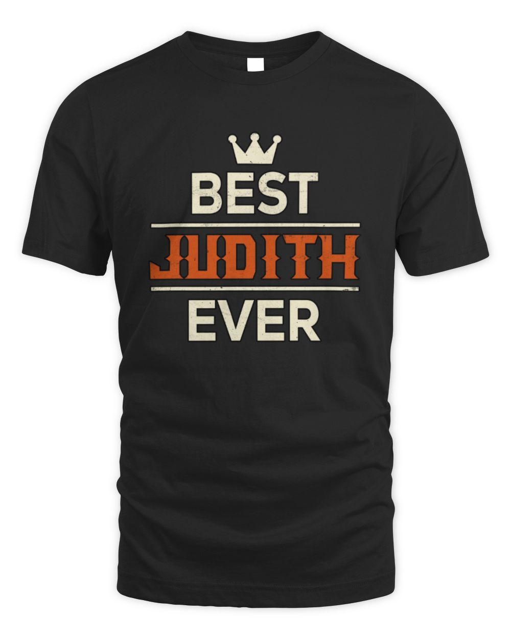 Best Your Name With Crown Shirt JUDITH M1-59 / Unisex Standard T-Shirt / black