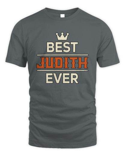 Best Your Name With Crown Shirt JUDITH M1-59 / Unisex Standard T-Shirt / charcoal