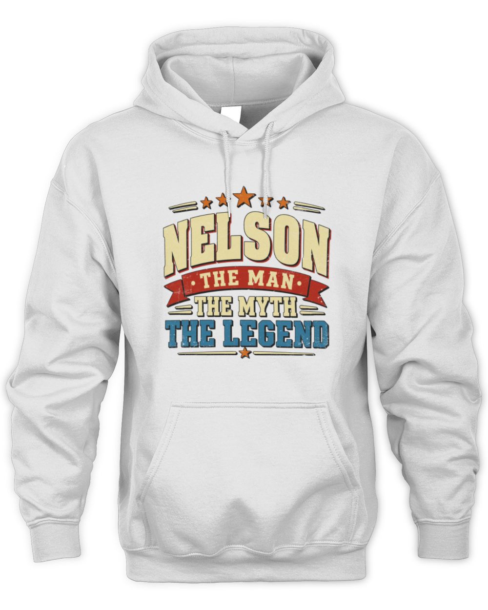 The Man The Myth The Legend Ribbon Vintage T-Shirt NELSON M1-56 / Unisex Hoodie / white