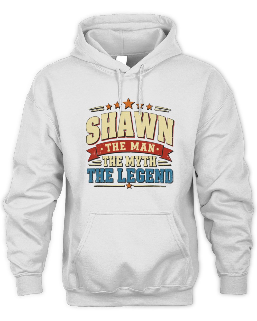 The Man The Myth The Legend Ribbon Vintage T-Shirt SHAWN M1-56 / Unisex Hoodie / white