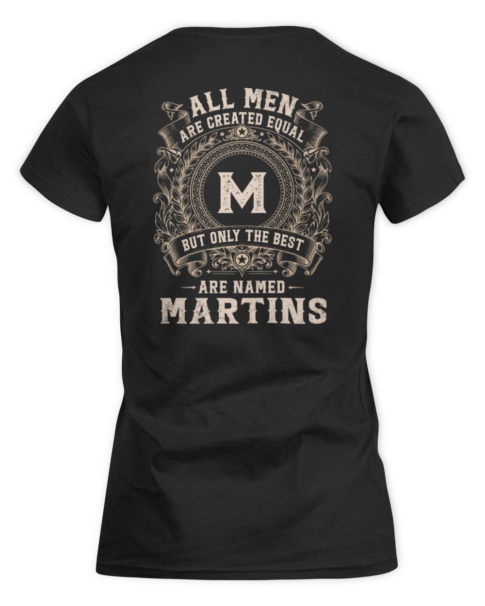 All Men Are Created Equal Cool Logo Shirt MARTINS M1-60 / Women's Standard T-Shirt / black