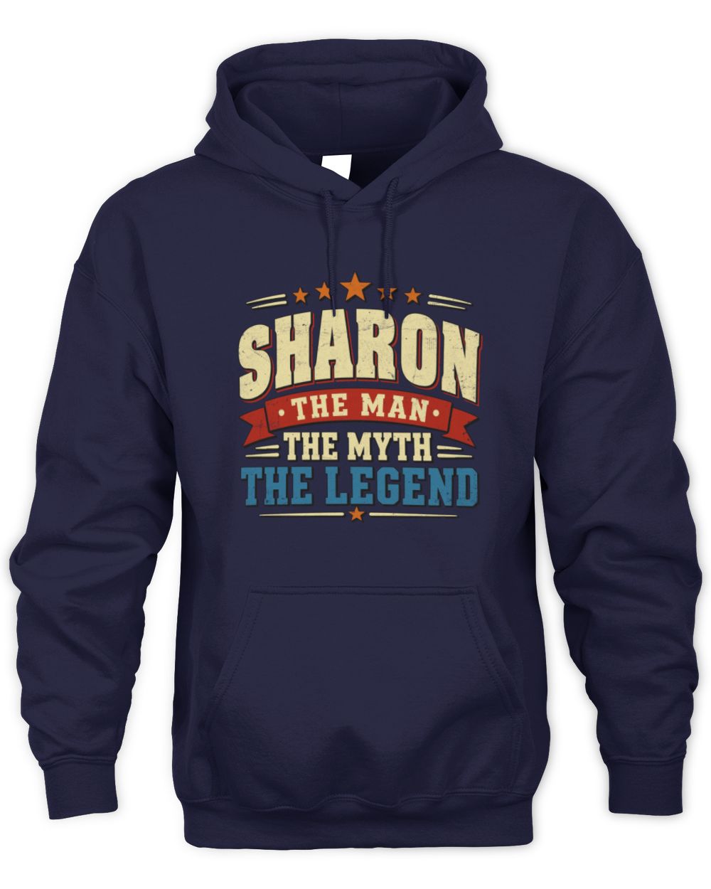 The Man The Myth The Legend Ribbon Vintage T-Shirt SHARON M1-56 / Unisex Hoodie / navy