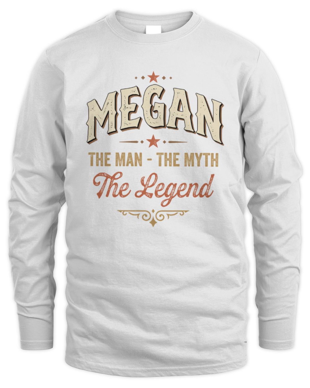 I'm Name I'm Not Rude I Just Have The Balls Funny T-Shirt MEGAN M1-77 / Men's Long Sleeved T-Shirt / white