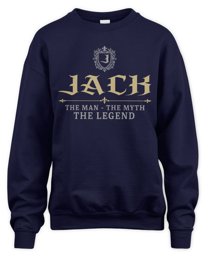 The Man The Myth The Legend Western Shirt JACK M1-78 / Unisex Sweatshirt / navy