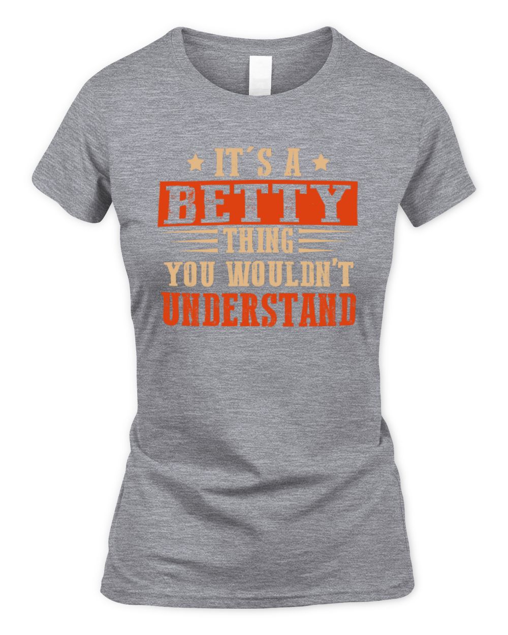 It's a Name Thing Personalized Funny Shirt BETTY M1-51 / Women's Standard T-Shirt / sport grey