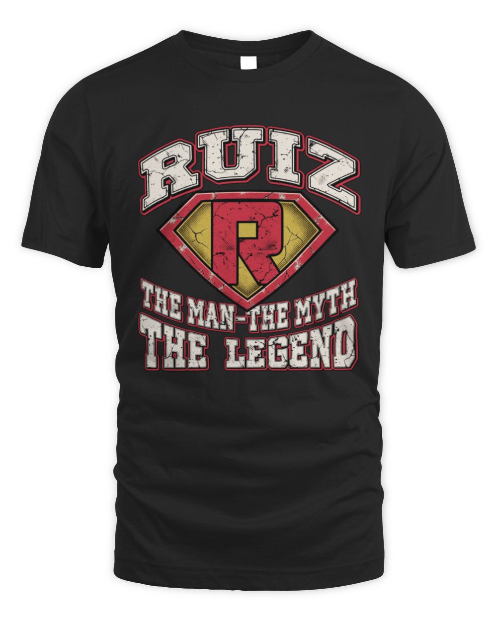 The Man The Myth The Legend Superman Graphic T-Shirt RUIZ M1-74 / Unisex Standard T-Shirt / black