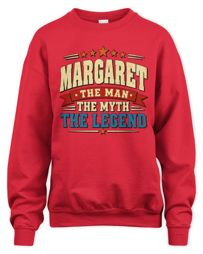 The Man The Myth The Legend Ribbon Vintage T-Shirt MARGARET M1-56 / Unisex Sweatshirt / red