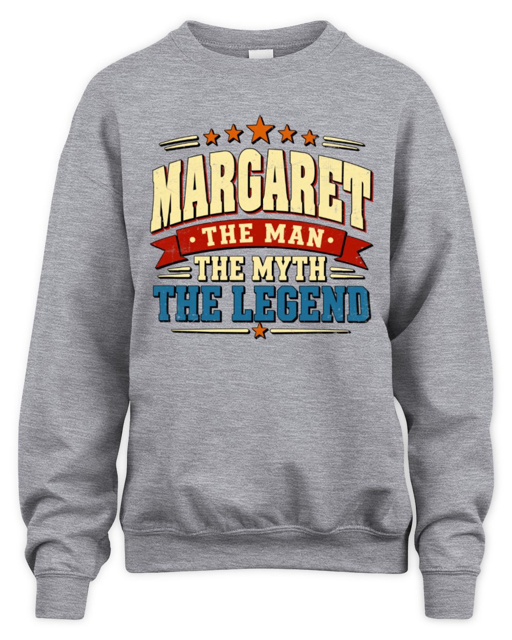 The Man The Myth The Legend Ribbon Vintage T-Shirt MARGARET M1-56 / Unisex Sweatshirt / sport grey