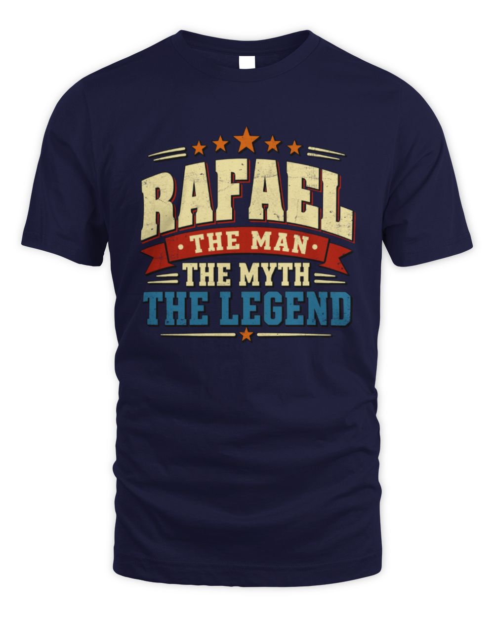 The Man The Myth The Legend Ribbon Vintage T-Shirt RAFAEL M1-56 / Unisex Standard T-Shirt / navy