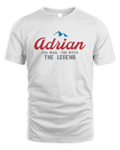 The Man The Myth The Legend Coors Light Beer T-Shirt ADRIAN M1-S84 / Unisex Standard T-Shirt / white