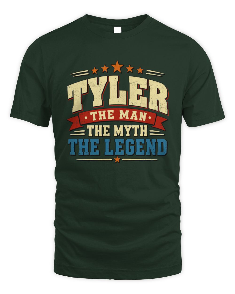 The Man The Myth The Legend Ribbon Vintage T-Shirt TYLER M1-56 / Unisex Standard T-Shirt / forest green
