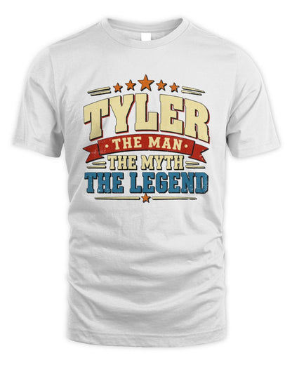 The Man The Myth The Legend Ribbon Vintage T-Shirt TYLER M1-56 / Unisex Standard T-Shirt / white