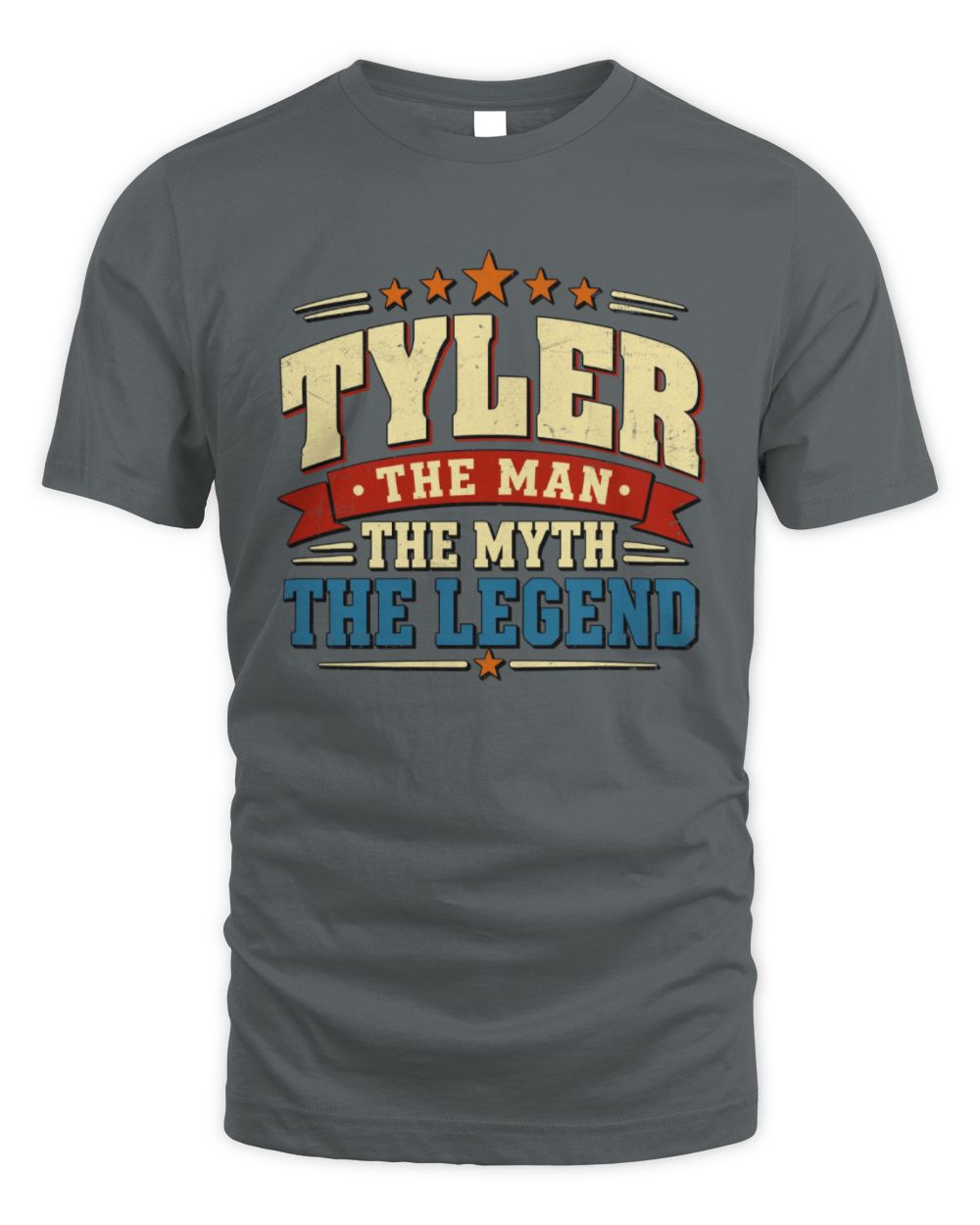 The Man The Myth The Legend Ribbon Vintage T-Shirt TYLER M1-56 / Unisex Standard T-Shirt / charcoal