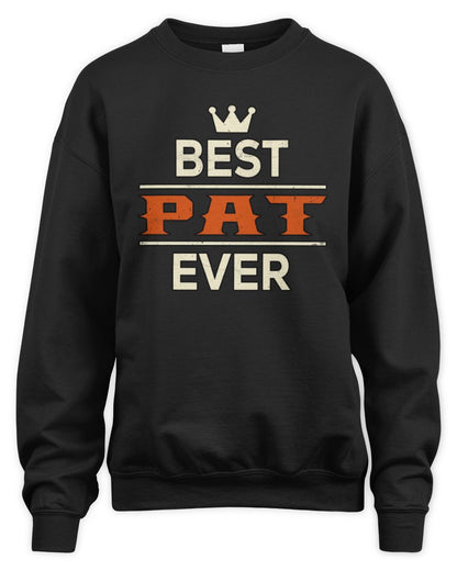 Best Your Name With Crown Shirt PAT M1-59 / Unisex Sweatshirt / black