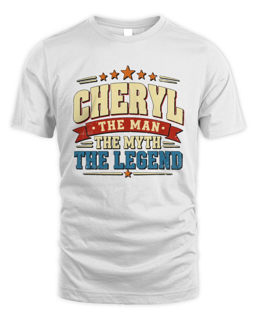 The Man The Myth The Legend Ribbon Vintage T-Shirt CHERYL M1-56 / Unisex Standard T-Shirt / white