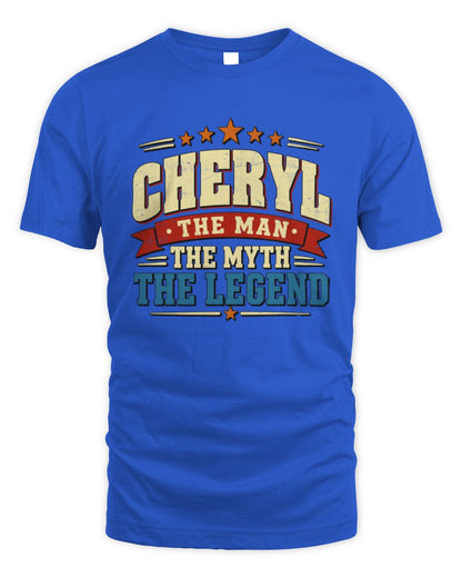 The Man The Myth The Legend Ribbon Vintage T-Shirt CHERYL M1-56 / Unisex Standard T-Shirt / royal