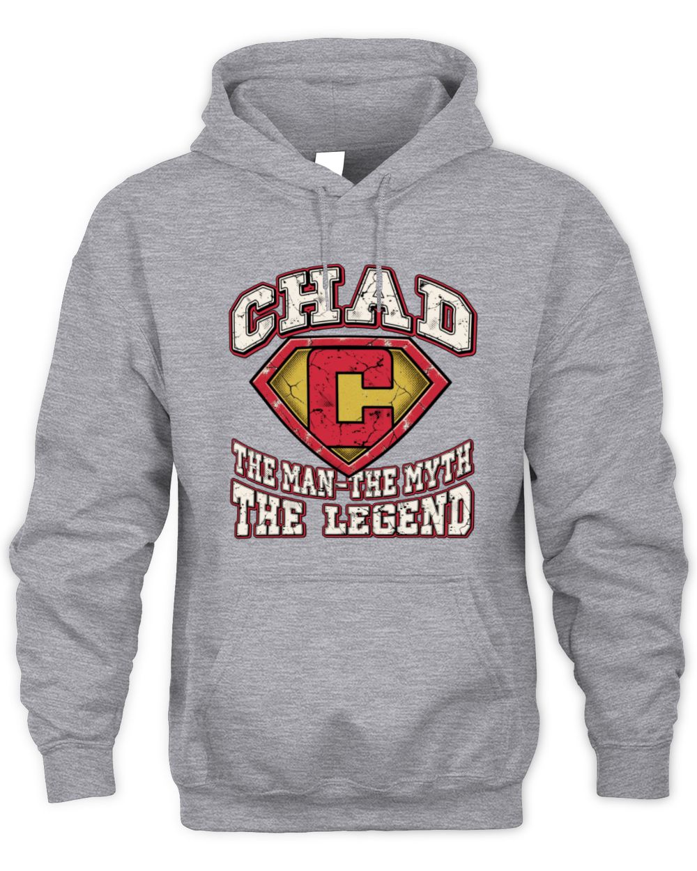 The Man The Myth The Legend Superman Graphic T-Shirt CHAD M1-74 / Unisex Hoodie / sport grey