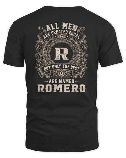 All Men Are Created Equal Cool Logo Shirt ROMERO M1-60 / Unisex Standard T-Shirt / black