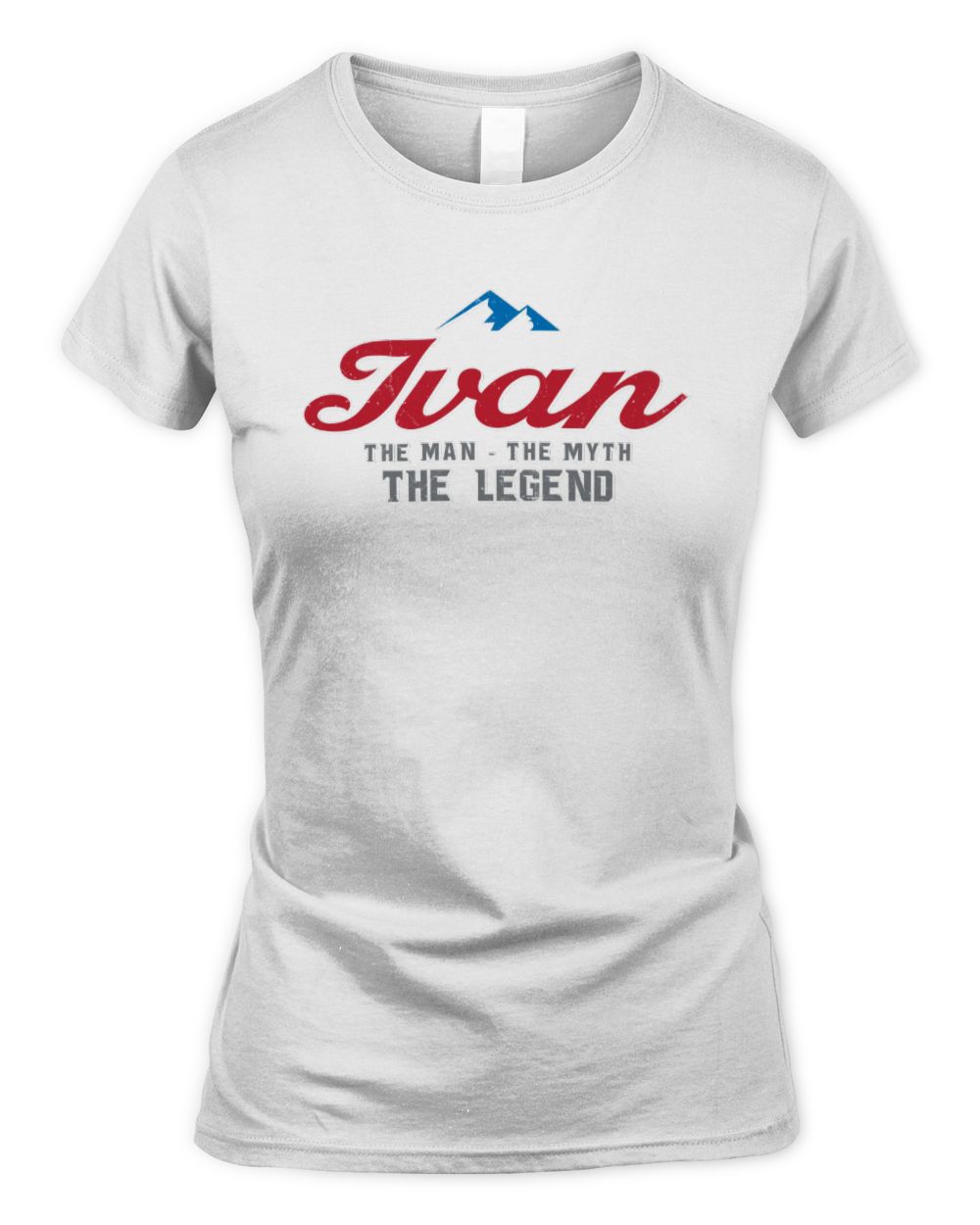 The Man The Myth The Legend Coors Light Beer T-Shirt IVAN M1-S84 / Women's Standard T-Shirt / white